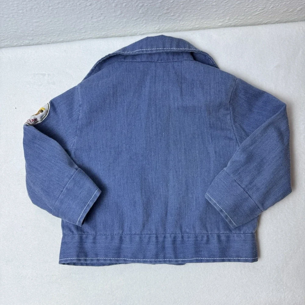 Vintage Baby Smokey The Bear Jacket 60 70s Denim Shirt Save Our Forests *no Size